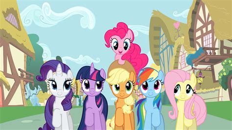 Mlp Mane 6 Smile Parade Marching In Ponyville Rarity Twilight