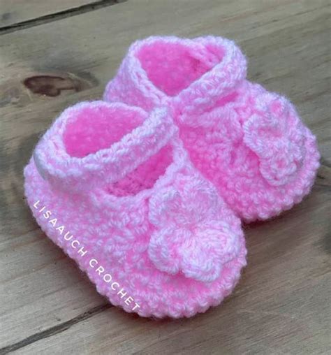 Crochet Baby Mary Jane Shoes For A Girl Olivias Baby Booties