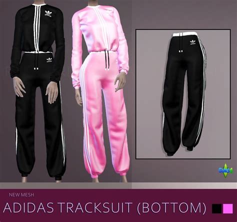 Sims 4 Adidas Tracksuit Gucci Swimwear Ruffled Leather Dress