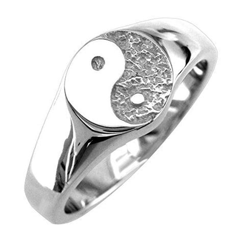 Solid Yin Yang Ring In Sterling Silver Mens Jewelry Rings Rings For