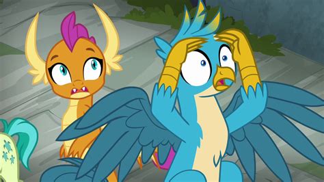 Image Smolder And Gallus Surprised To See Rainbow S8e2png My