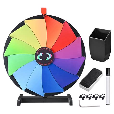 Winspin 24 Tabletop Colorful Dry Erase Prize Wheel Pinwheel Yescomusa