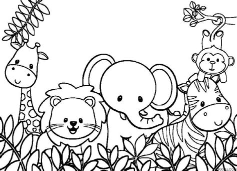 Animals Zoo Coloring Page Turkau