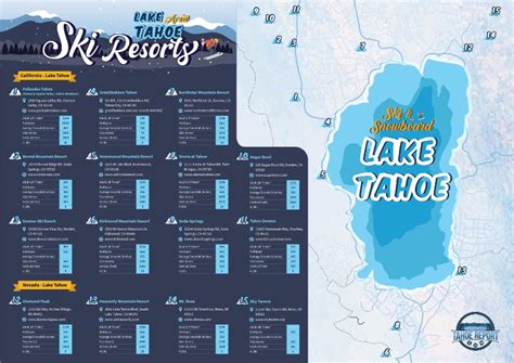 sentar exilio Monarquía lake tahoe ski resorts map calidad obispo Gran roble