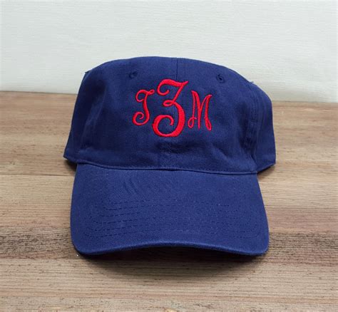 Ladies Monogrammed Baseball Cap Multiple Colors Etsy