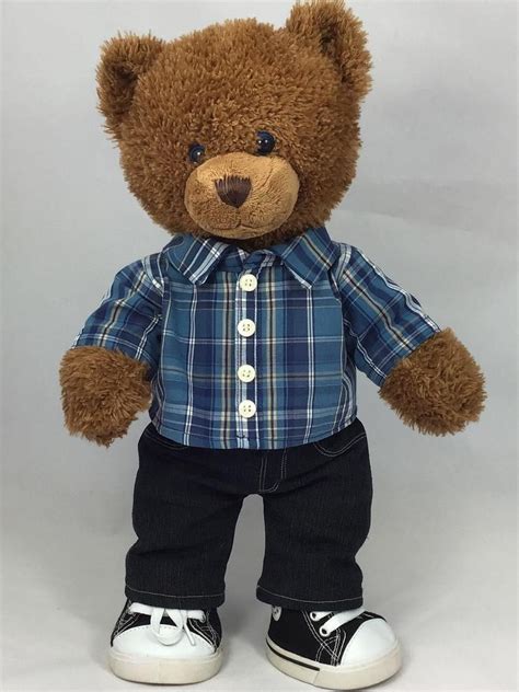 Teddy Bear Shirt Pdf Pattern Fits Build A Bear And Other 15 18 Etsy