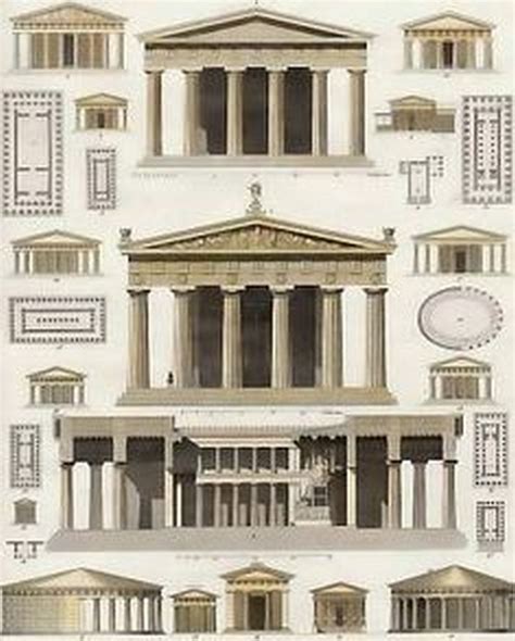 Ancient Greece Temple Of Zeus Blueprint
