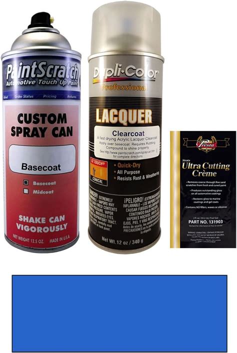 125 Oz Lightning Blue Metallic Spray Can Paint Kit For