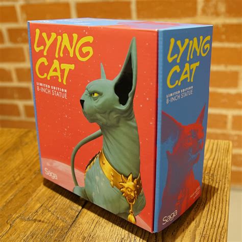 Saga Lying Cat Statue Skybound
