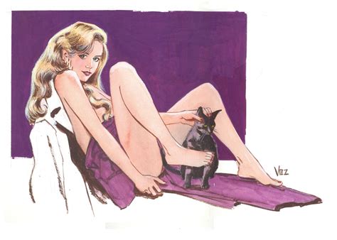 Nude Nude Lori Lovecraft With Cat In Robert Plunkett S Good Girl Art X