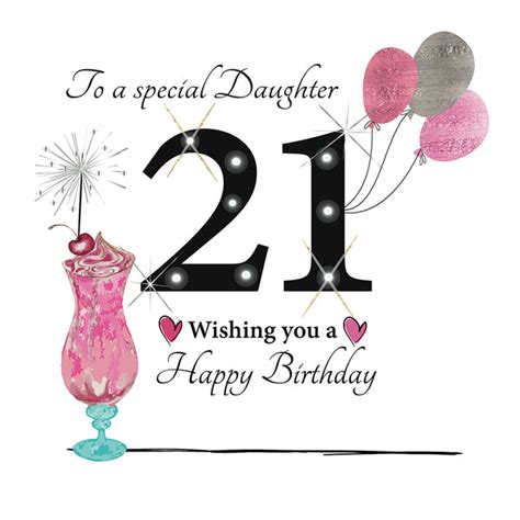 Large Happy 21st Birthday Card For A Special Daughter 0799932699641