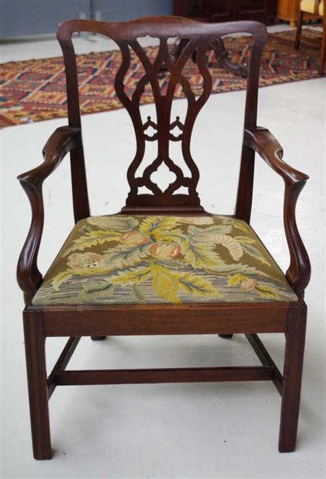 18th Century Walnut Chippendale Armchair Seating Singlespairs