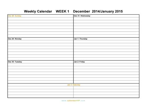 New Free Weekly Printable Calendar Free Printable Calendar Monthly