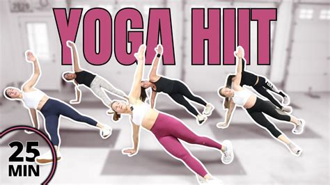 Yoga Hiit Workout No Repeat No Equipment Youtube