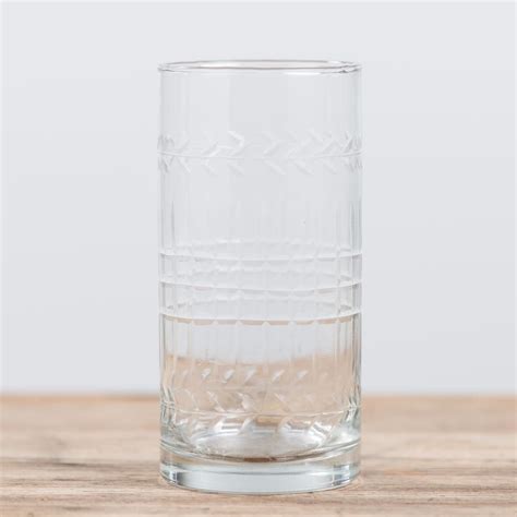 Shop tumbler glasses and enjoy a range of beverages in luxury cut crystal tumblers and tumbler sets. large embossed glass tumbler | Glassware, Tumbler, Glass ...