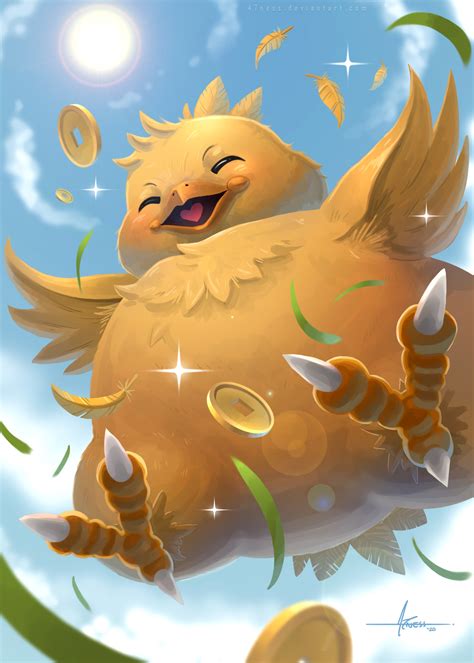 Fat Chocobo By 47ness On Deviantart