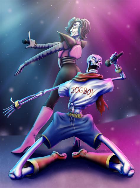 By Cliffearts Mettaton Ex Papyrus Ut Papyrus Undertale