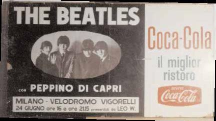 Signo' dint' a stà chiesa. M I L A N: the Beatles in Milan