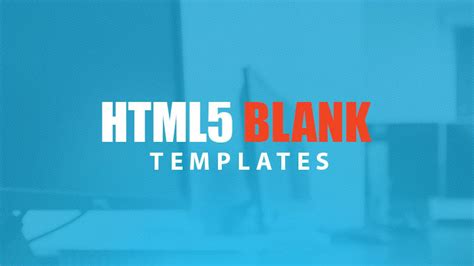 Blank Html5 Website Templates And Themes Free And Premium