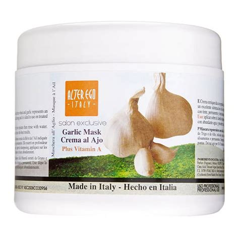 alter ego italy garlic mask hot oil hair treatment with garlic 16 9 oz 2 pack