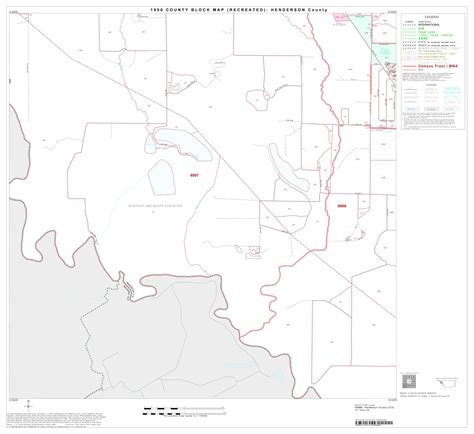 1990 Census County Block Map Recreated Henderson County Block 13