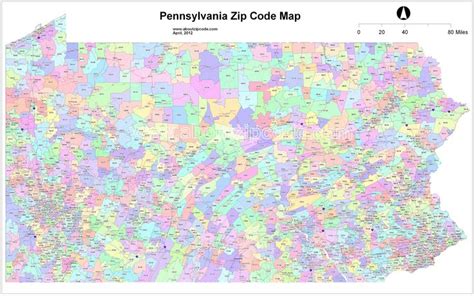 Pa State Zip Code Map United States Map