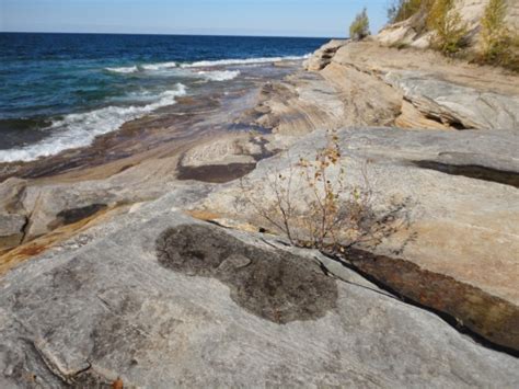 Sandstone Bedrock Lakeshore Photos Michigan Natural Features Inventory