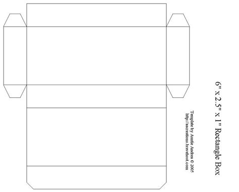 Box Templates Free Printable 6 Rectangle Box Busy Ness Box Template