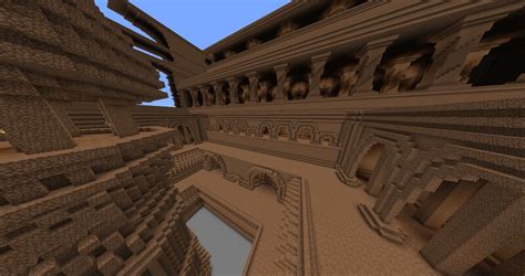 Huge Dirt Castle Exterior Minecraft Map