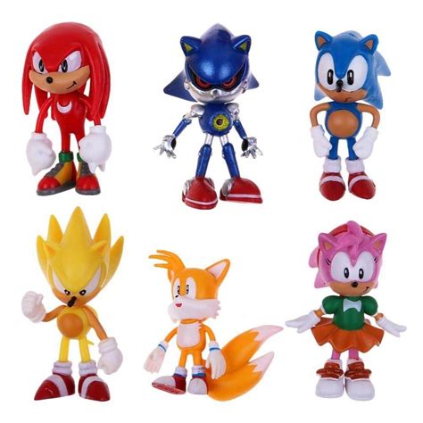 Buy Sonic The Hedgehog Action Figures 6 Pack Collectible Figures