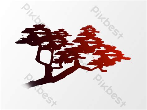 Red Trees Design Png Images Psd Free Download Pikbest