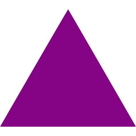 Purple Triangle Icon Free Purple Shape Icons