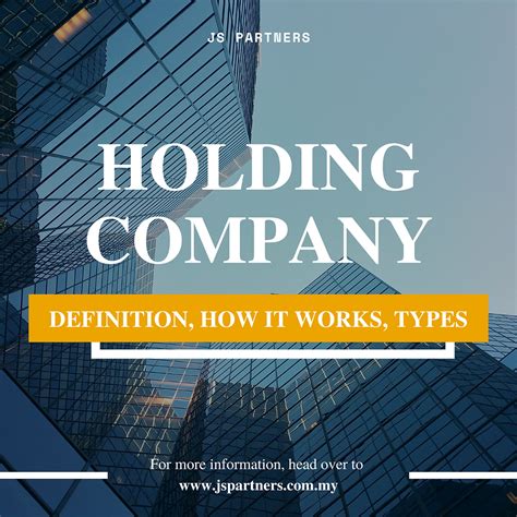 Holding Company Definition How It Works Types