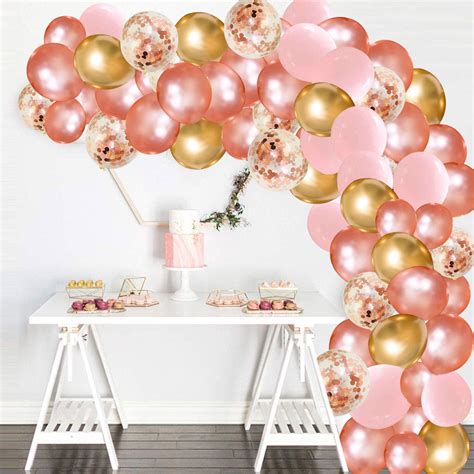 Buy Rose Gold Balloon Garland Arch Kit130pcs Pink Rose Gold