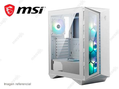 Msi Mpg Gungnir 110r White Premium Mid Tower Gaming Pc Case Tempered