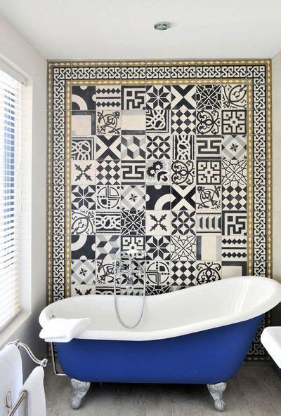 10 Spectacular Bathrooms With Encaustic Cement Tile Ramshackle Glam