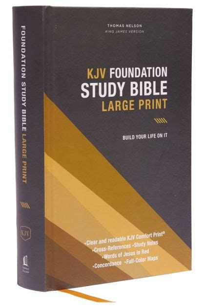 Kjv Foundation Study Bible Large Print Hardcover Red Letter Thumb