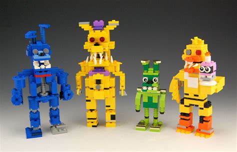 Lego Five Nights At Freddys Lego Animatronics R15 Cada Personagem