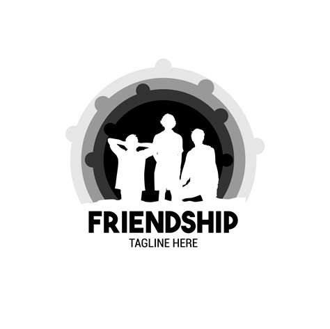 Friendship Logo With Three People Becomes A Symbol In The Logo A Logo
