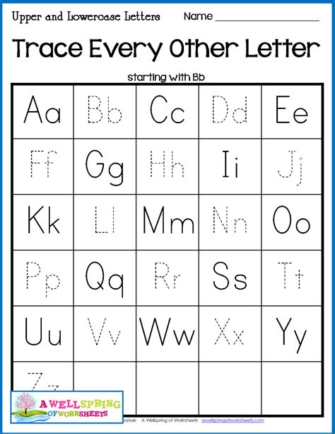Tracing Upper And Lowercase Letters Tracinglettersworksheets Com