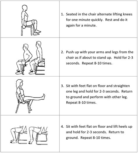 Strengthening Exercises For Elderly Senior Fitness Chair Exercises