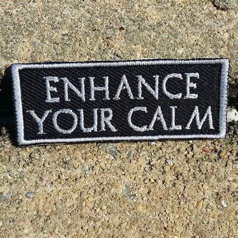 Enhance Your Calm Morale Patch From Zombie Tactical Cord Morale