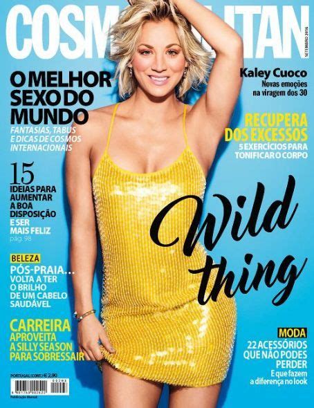 Kaley Cuoco Cosmopolitan Magazine Cover Portugal September Kaley Cuoco
