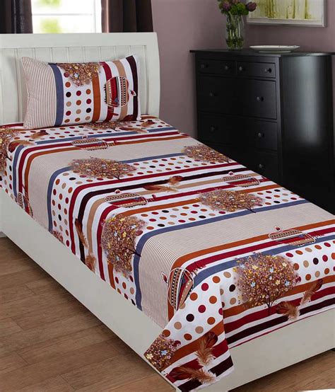 Indianonlinemall Single Cotton Floral Bed Sheet Buy Indianonlinemall