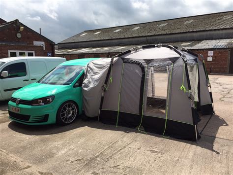 Here is a quick video showing the setup (4xspeed), a quick tour and the take down of my camping setup. caddy tent/awning - CADDY2K.com