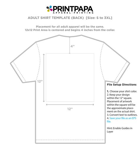 Placement T Shirt Design Size Template Ghana Tips