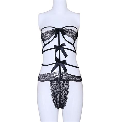 Sexy Women S Lingerie Lace Dress Nightwear G String Bra Sleepwear Underwear Set In Lingerie Sets