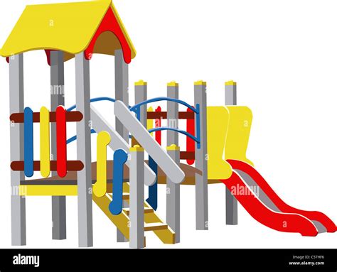 Colour Vector Children Playground Stock Photo Alamy