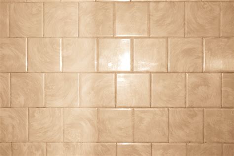 Tan Bathroom Tile With Swirl Pattern Texture Picture Free Photograph