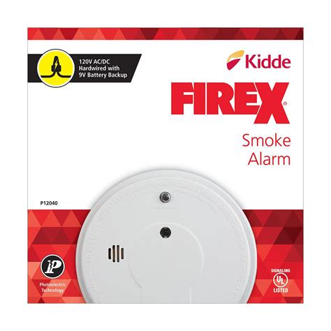 Kidde Firex Hardwired Smoke Detector With Photoelectric Sensor And 9
